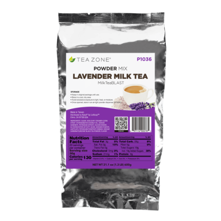 base polvo lavander milk tea