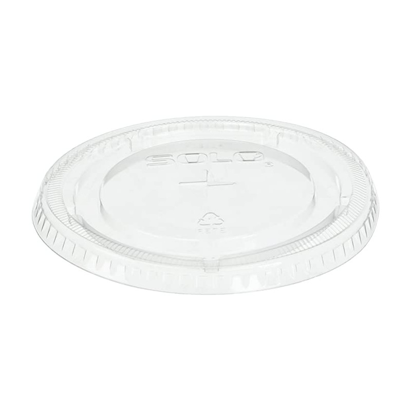 Solo Cup - Tapa plana cristal para vaso pet de 4 oz