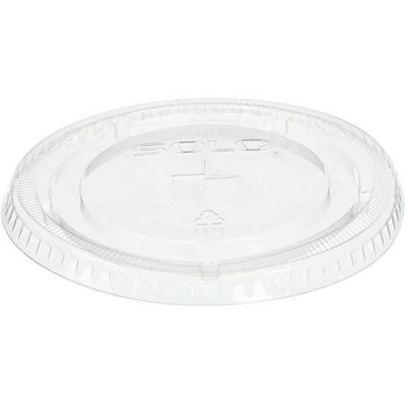 Solo Cup - Tapa plana cristal para vaso pet de 4 oz