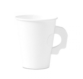 Solo Cup - Vaso de cartón con asa blanco, mistique, bistro 8 oz 8 oz