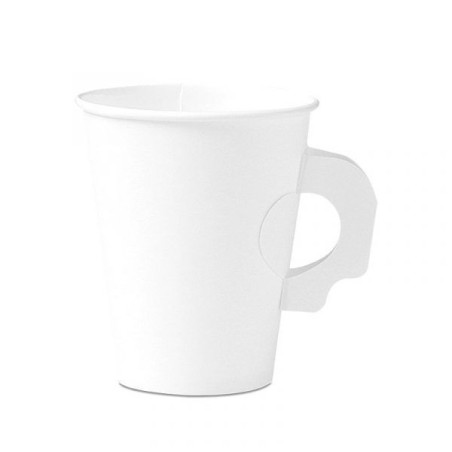 Solo Cup - Vaso de cartón con asa blanco, mistique, bistro 8 oz 8 oz