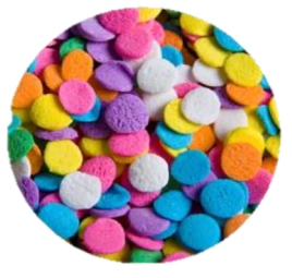 Confeti comestible sequins