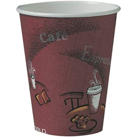 Solo Cup - Vaso de cartón blanco, mistique, bistro 8 oz