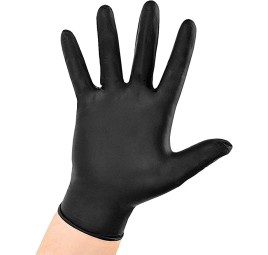 Guante de latex negro