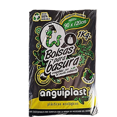 Bolsa para basura negra 90120