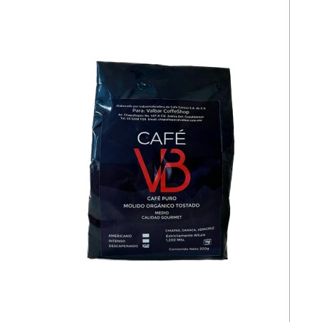 Café Valbar descafeinado en grano