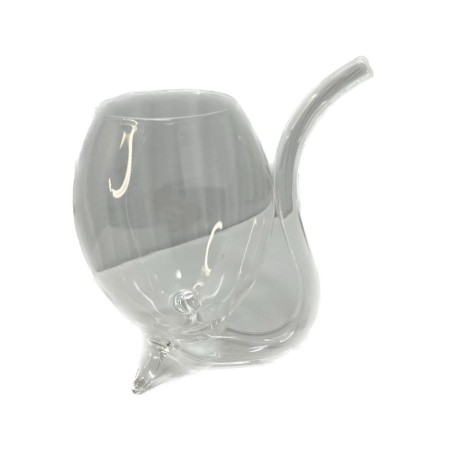 Taza cristal diseño cuello de cisne