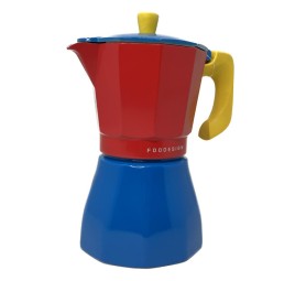 Cafetera tipo Italiana hexagonal verde